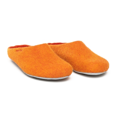 Gottstein Kapcie Magicfelt 701 (100% Wełna) pomarańczowe (Rozmiar 36-42)